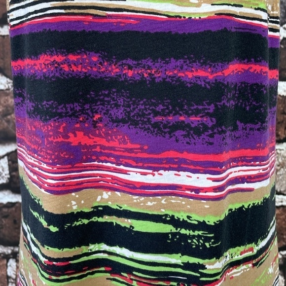 Skhoop Dress Women's Junior 3 M Medium Clover Purple Stripes Molly Mid Dress NWT - Picture 9 of 16